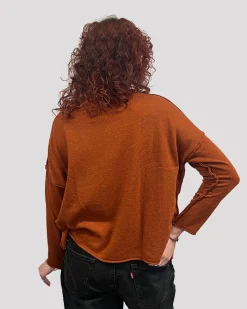 Women Alembika Sweaters & Cardigans<Ozai N Ku Techie Sweater Top, Rust