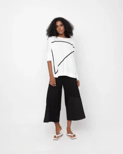Women Alembika Tops & Tunics<Ozai N Ku Triangle Tee, White