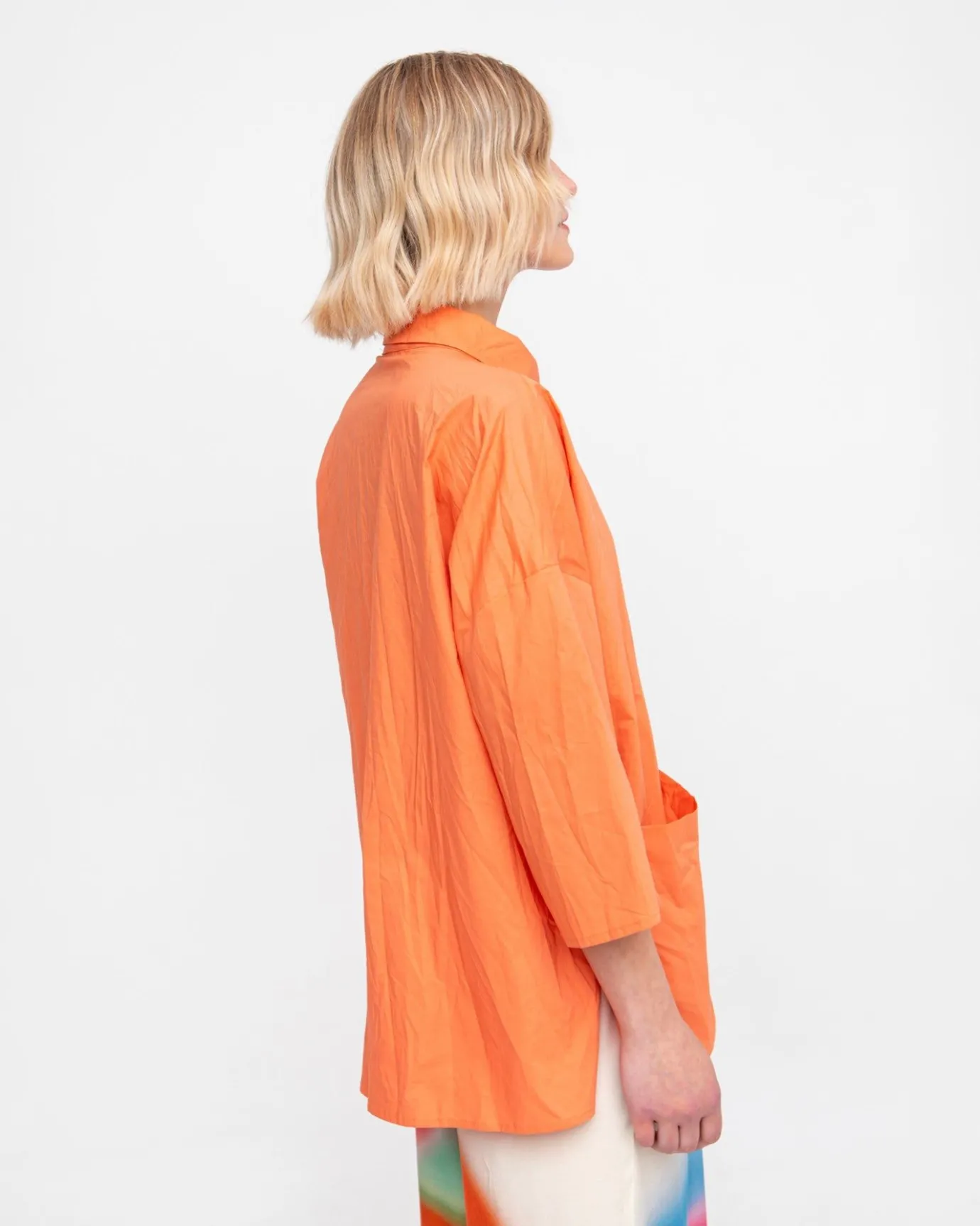 Women Alembika Tops & Tunics<Ozai N Ku Trickster Crinkle Shirt, Peach