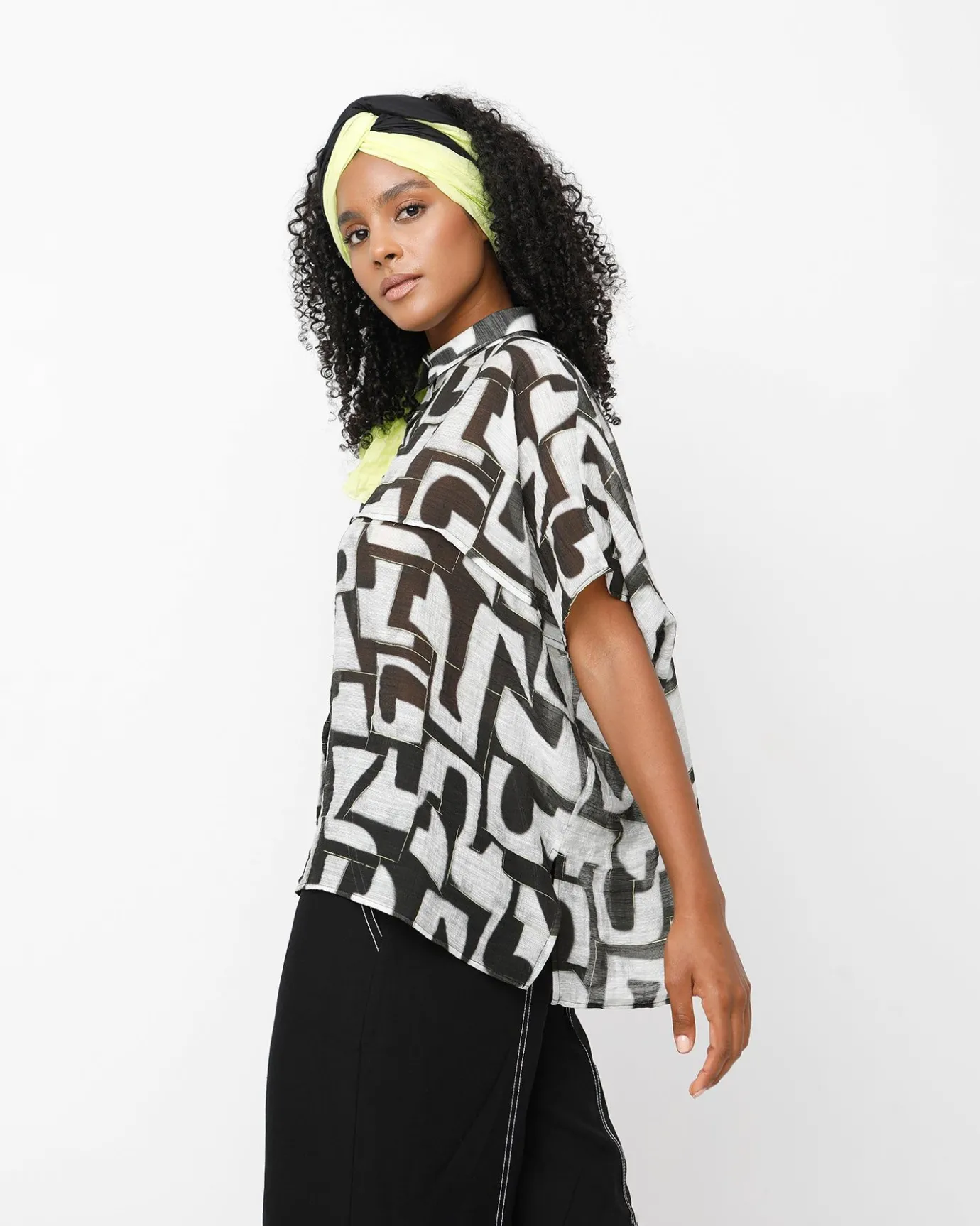 Women Alembika Tops & Tunics<Ozai N Ku Typography Top, Puzzle