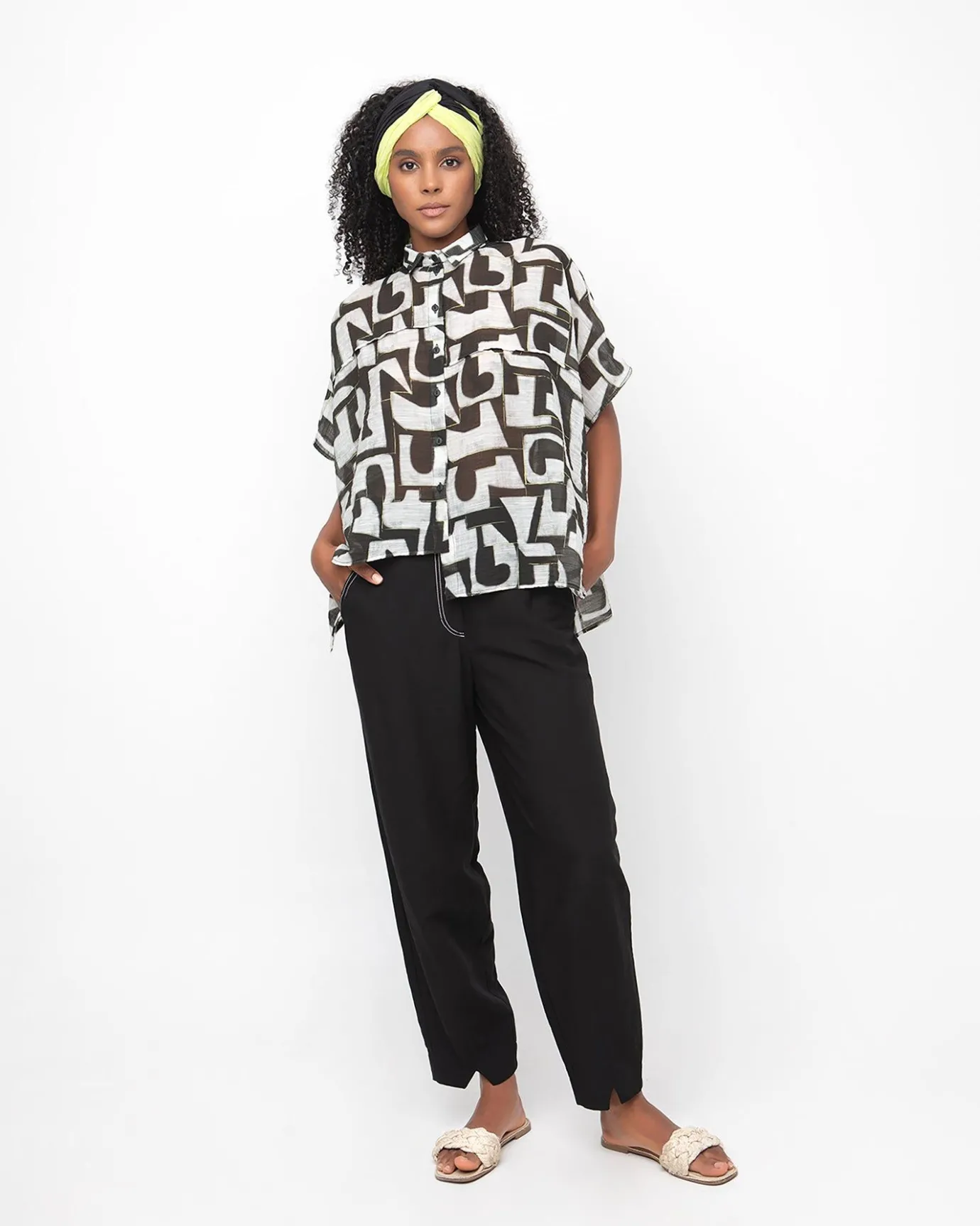 Women Alembika Tops & Tunics<Ozai N Ku Typography Top, Puzzle