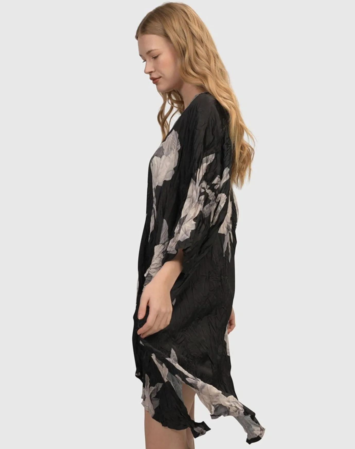 Women Alembika Dresses<Paige Crinkle Caftan Tunic Dress, Roses