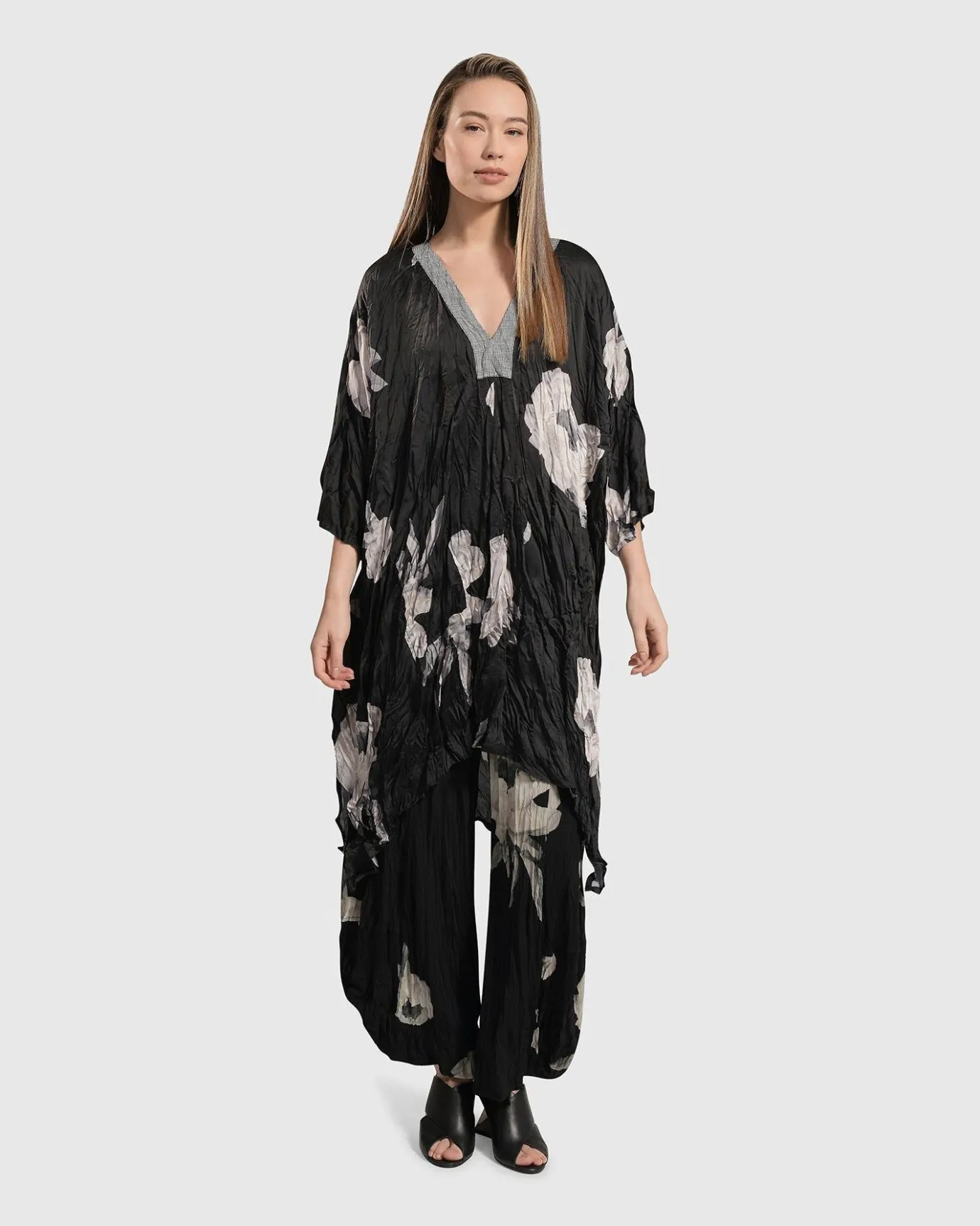 Women Alembika Dresses<Paige Crinkle Caftan Tunic Dress, Roses