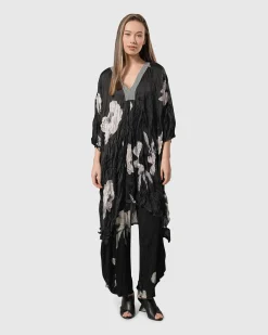Women Alembika Plus<Paige Crinkle Caftan Tunic Dress, Roses