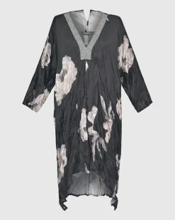 Women Alembika Plus<Paige Crinkle Caftan Tunic Dress, Roses