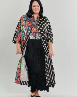 Women Alembika Plus<Paisley Bib Crinkle Maxi Dress, Multi