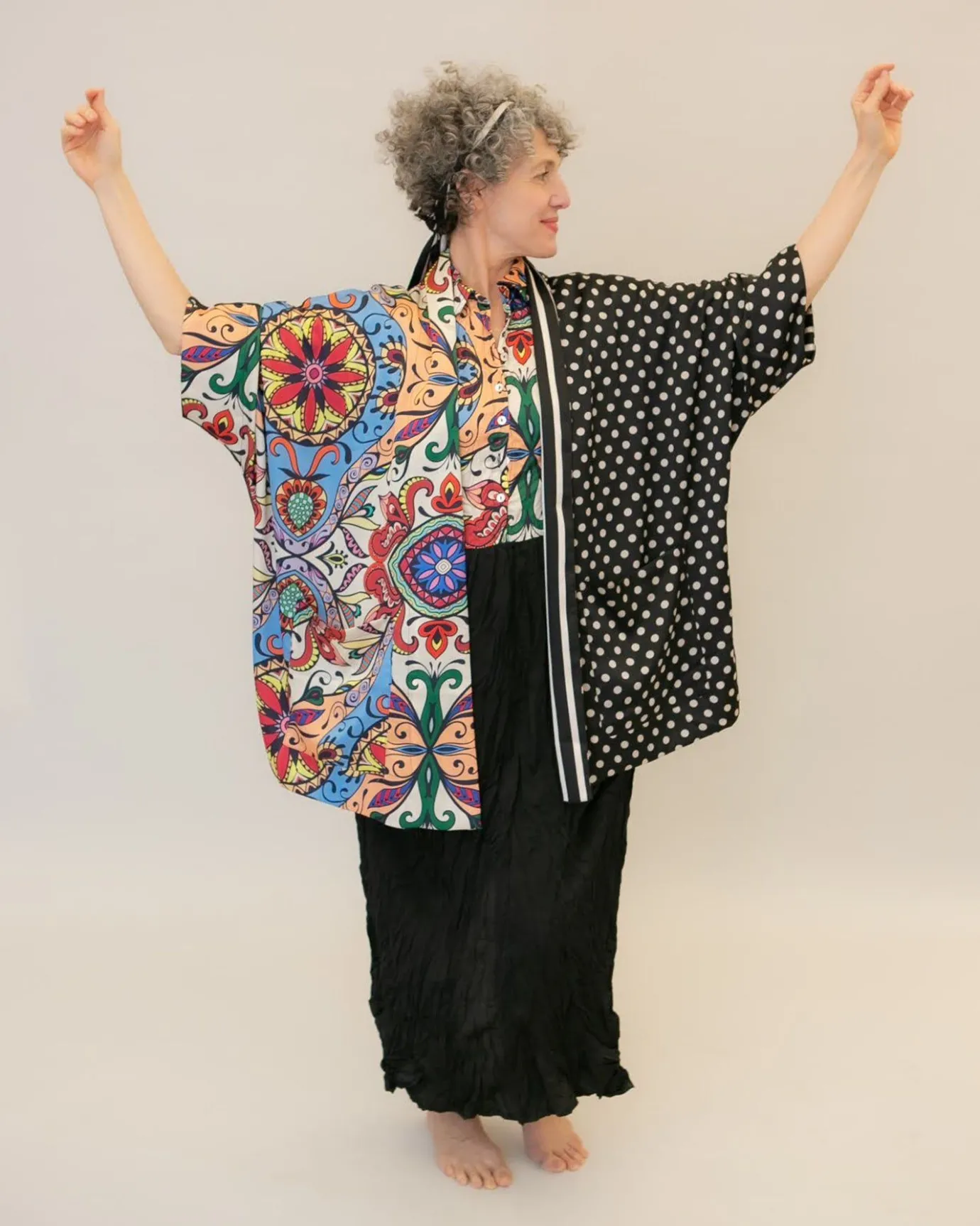 Women Alembika Plus<Paisley Bib Crinkle Maxi Dress, Multi