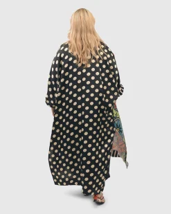 Women Alembika Plus<Paisley Dot Long Kimono Jacket, Multip