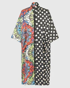 Women Alembika Plus<Paisley Dot Long Kimono Jacket, Multip