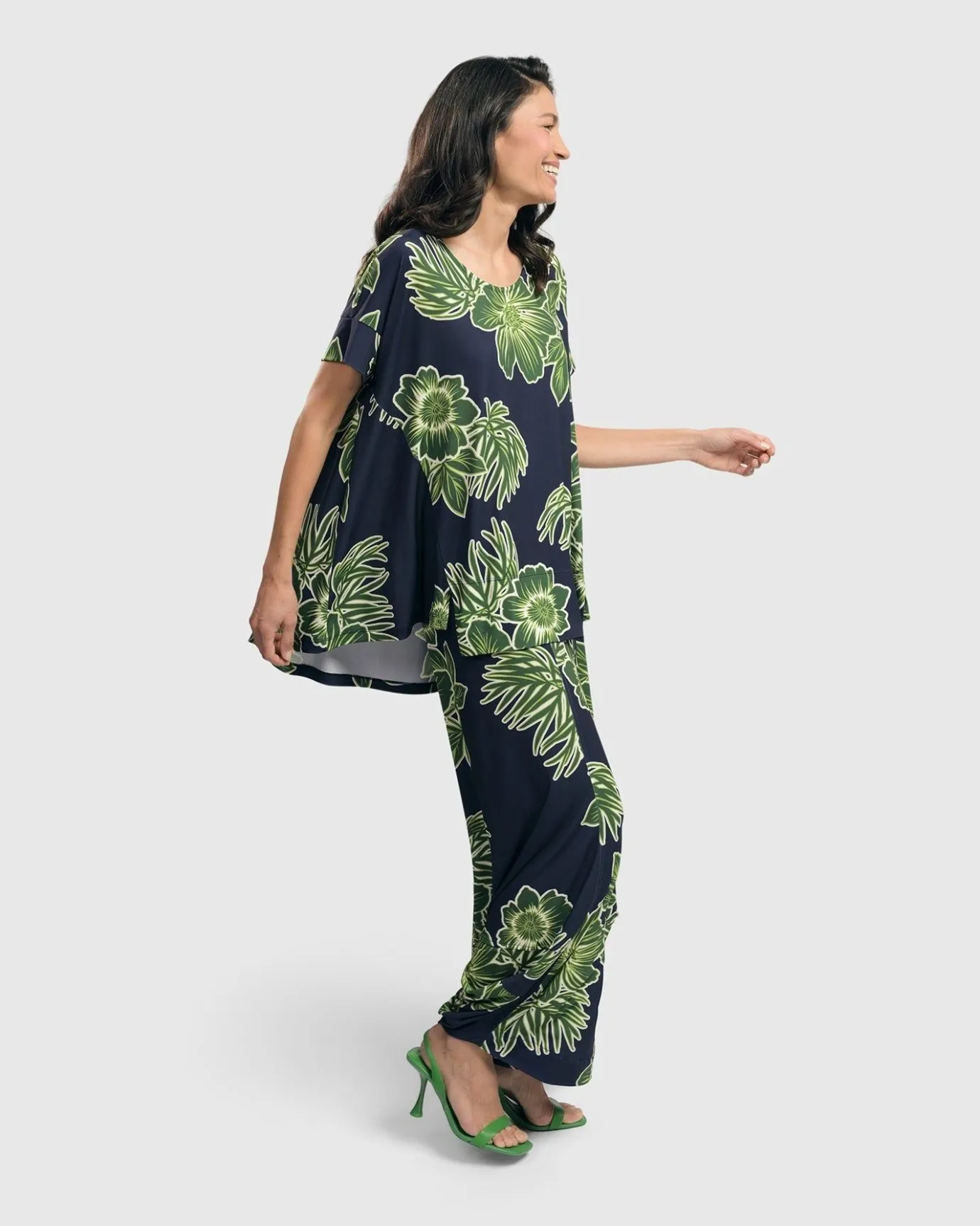 Women Alembika Plus<Paradise Punto Pants, Royal/Green