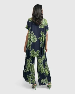 Women Alembika Plus<Paradise Punto Pants, Royal/Green