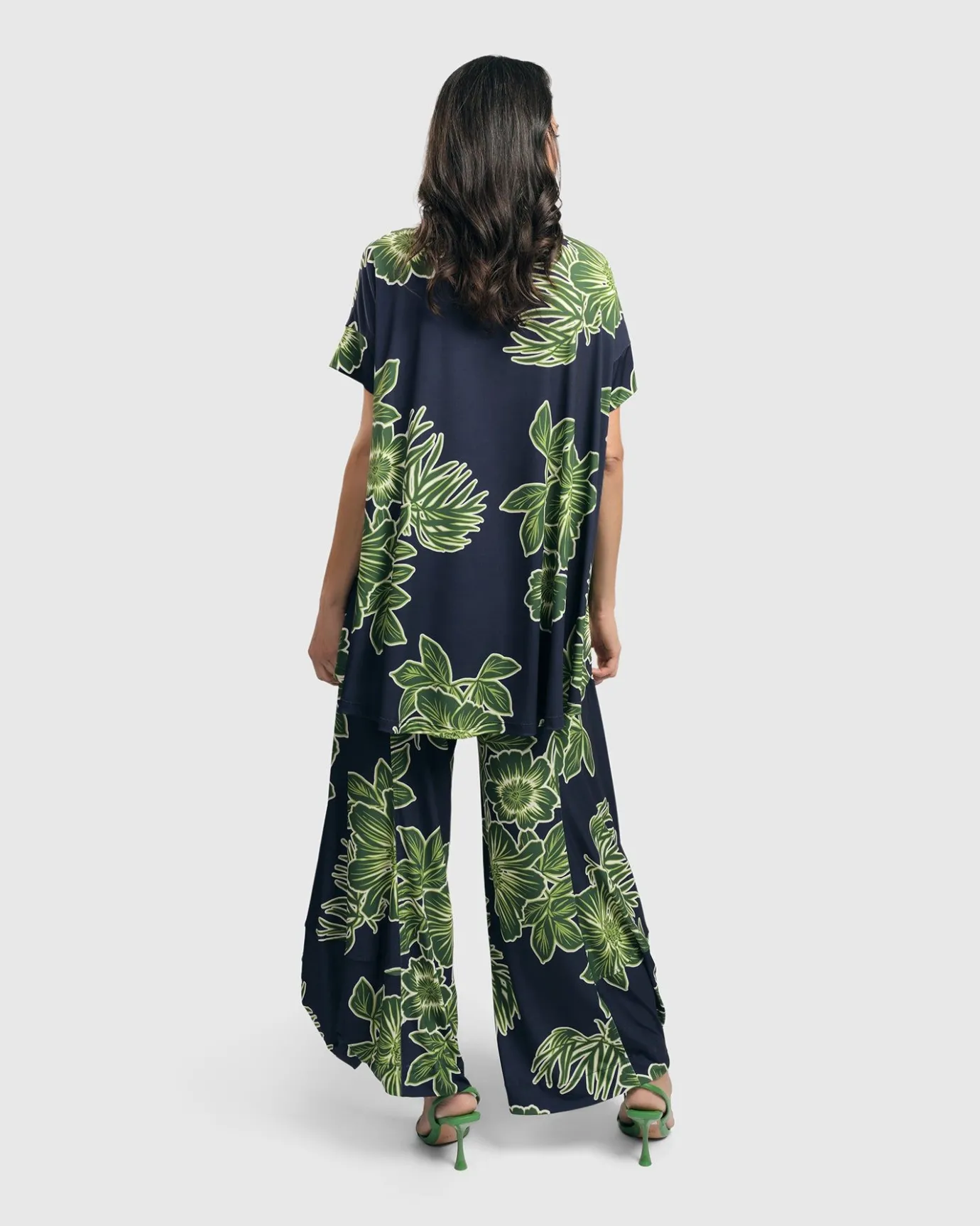 Women Alembika Plus<Paradise Punto Pants, Royal/Green