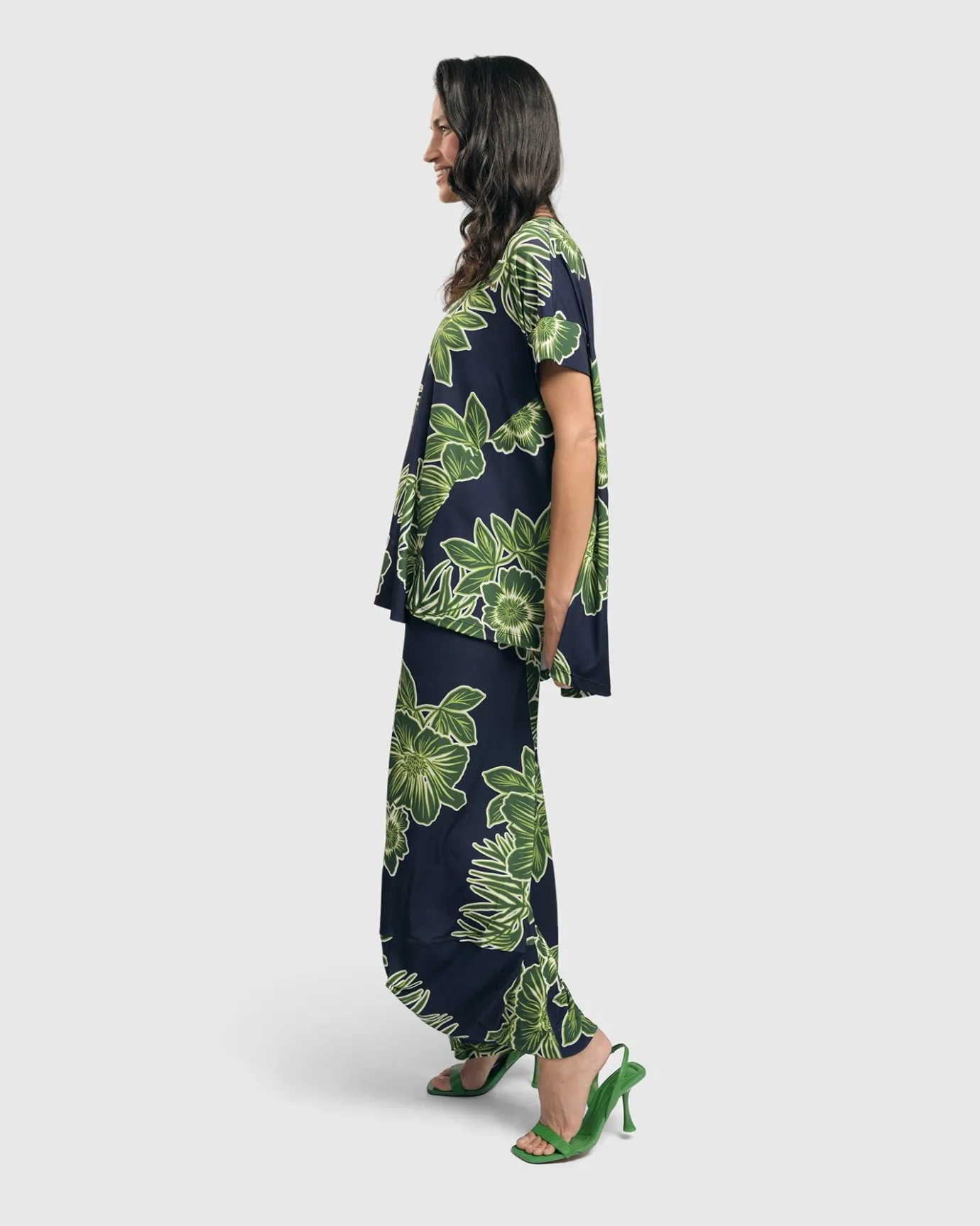 Women Alembika Plus<Paradise Punto Pants, Royal/Green