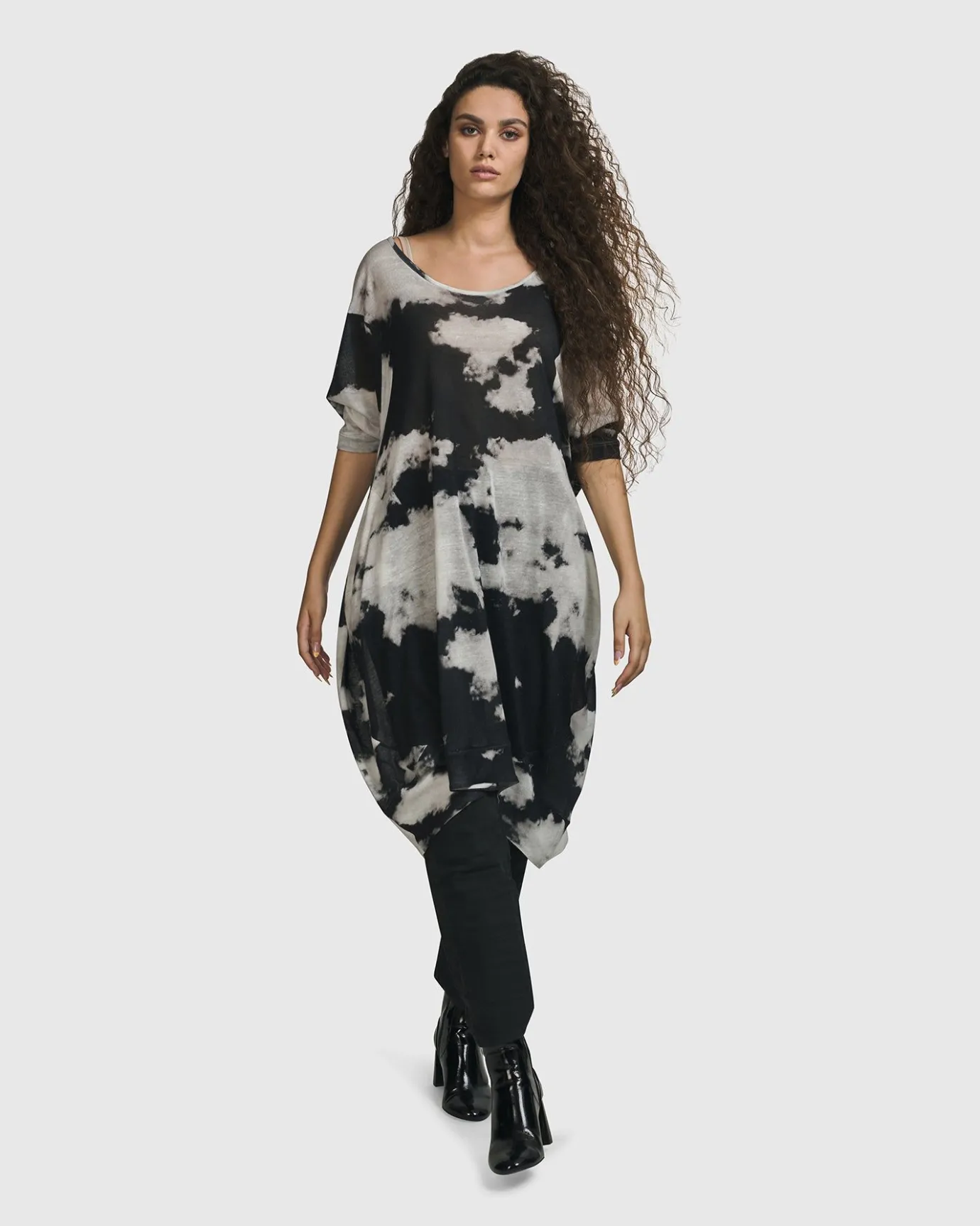 Women Alembika Plus<Parisian Sky Dress, Smoke