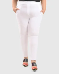 Women Alembika Plus<Perfect Skinny Jeans, White
