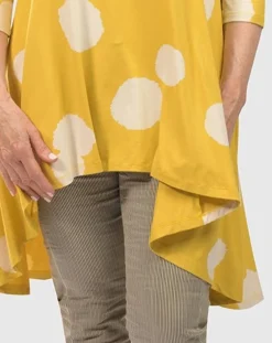 Women Alembika Tops & Tunics<Perfect Swing Tunic Top, Canary Spots