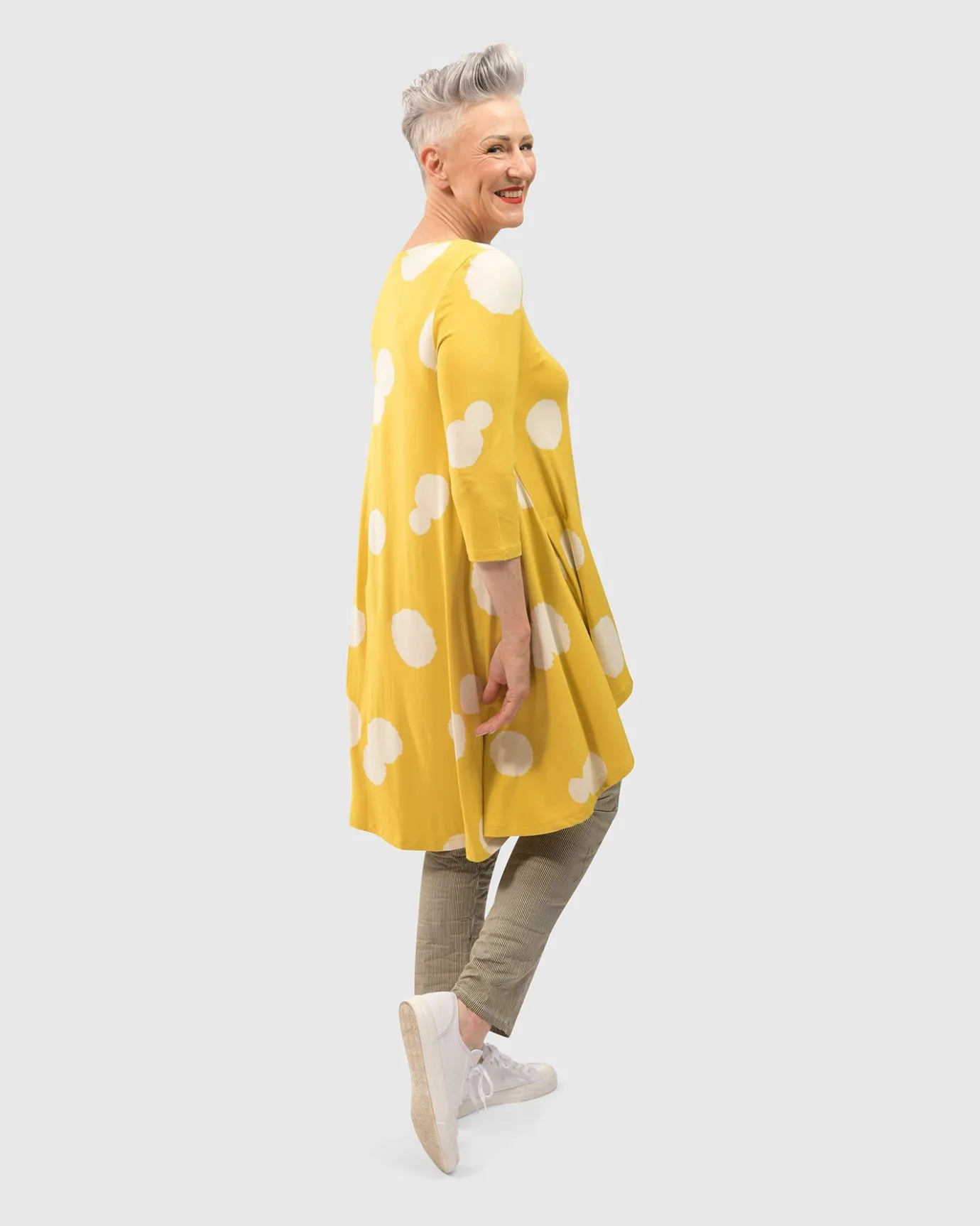 Women Alembika Tops & Tunics<Perfect Swing Tunic Top, Canary Spots