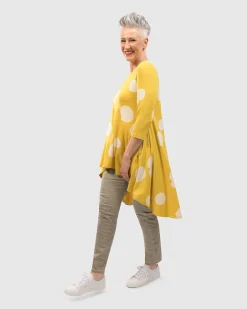 Women Alembika Plus<Perfect Swing Tunic Top, Canary Spots
