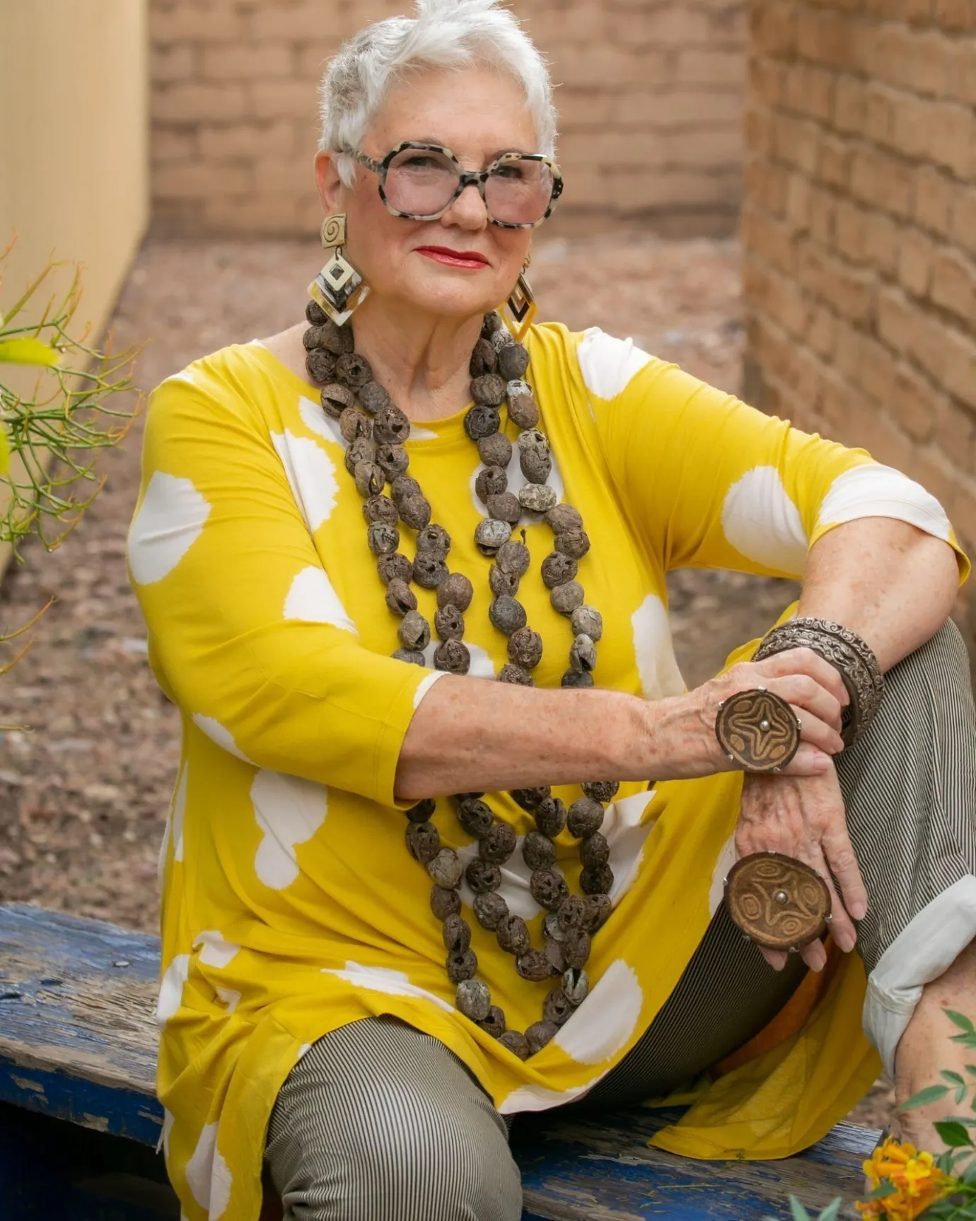 Women Alembika Plus<Perfect Swing Tunic Top, Canary Spots