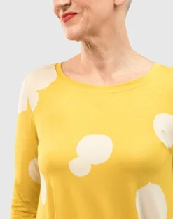 Women Alembika Plus<Perfect Swing Tunic Top, Canary Spots