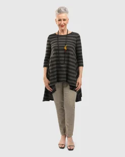 Women Alembika Plus<Perfect Swing Tunic Top, Stripes