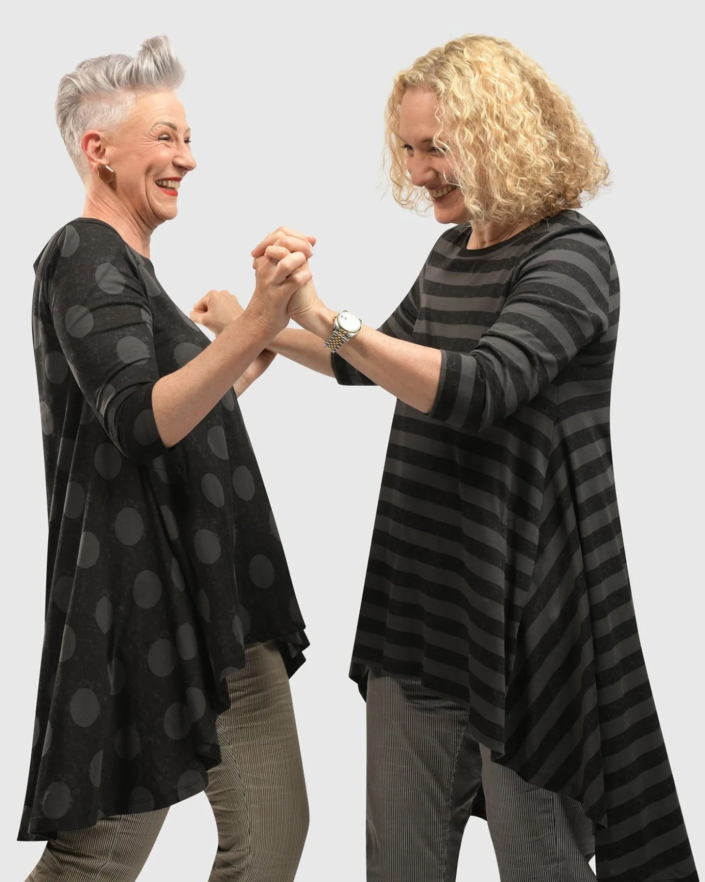 Women Alembika Plus<Perfect Swing Tunic Top, Stripes