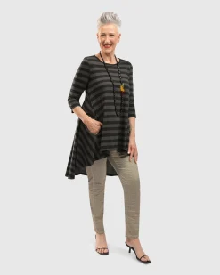 Women Alembika Plus<Perfect Swing Tunic Top, Stripes