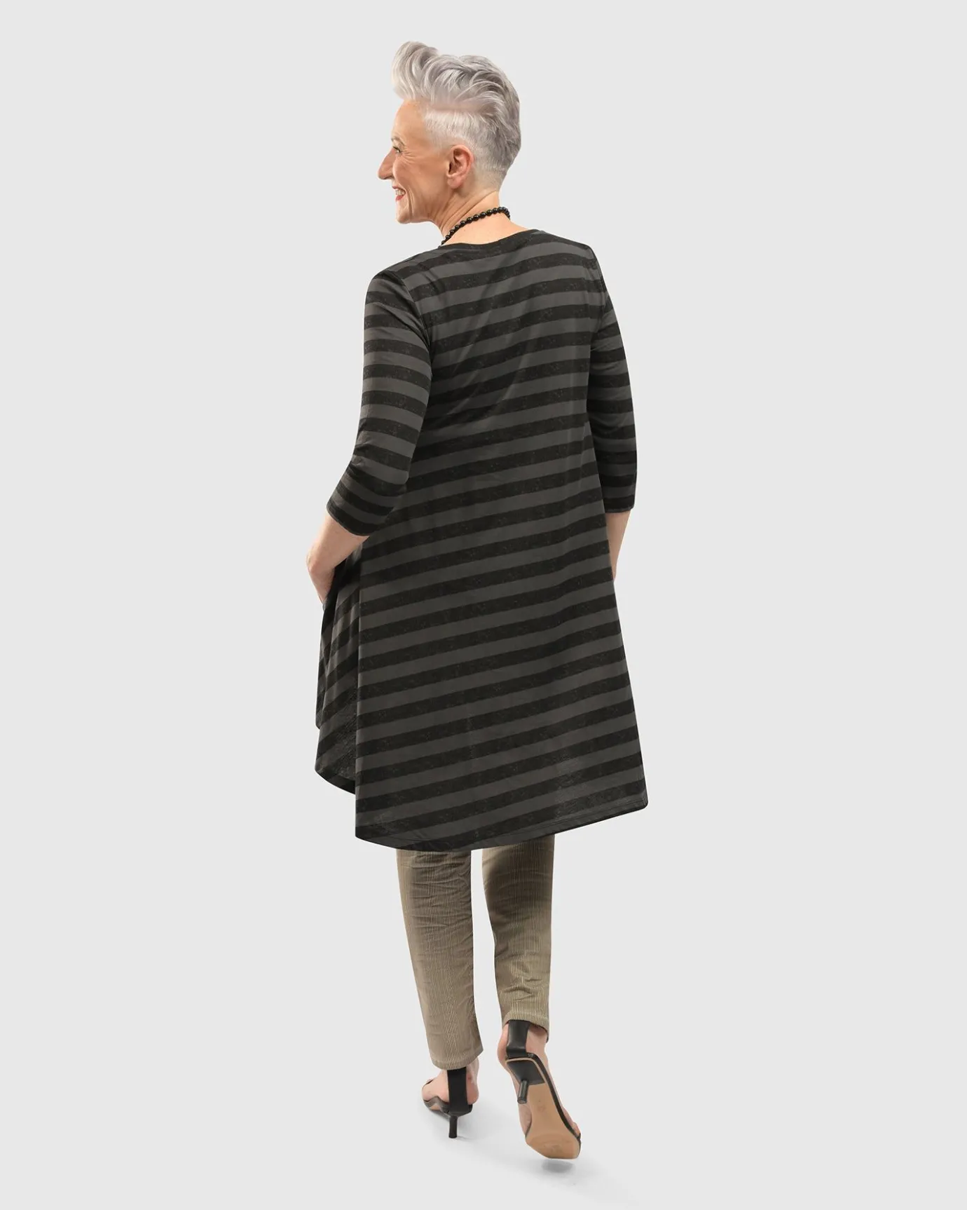 Women Alembika Plus<Perfect Swing Tunic Top, Stripes