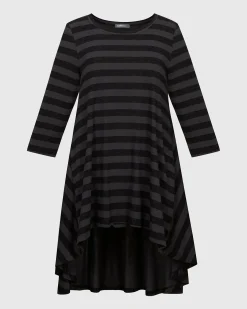 Women Alembika Plus<Perfect Swing Tunic Top, Stripes