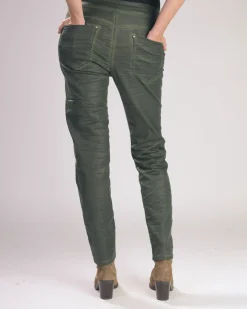 Women Alembika Plus<Pinstripe Iconic Stretch Jeans, Green