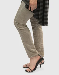 Women Alembika Plus<Pinstripe Iconic Stretch Jeans, Ivory