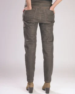 Women Alembika Plus<Pinstripe Iconic Stretch Jeans, Brown
