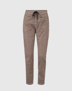 Women Alembika Plus<Pinstripe Iconic Stretch Jeans, Coffee