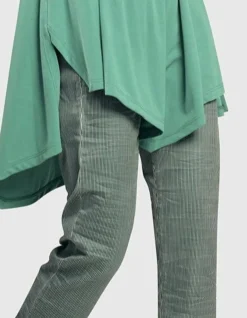 Women Alembika Pants & Skirts<Pinstripe Iconic Stretch Jeans, Teal