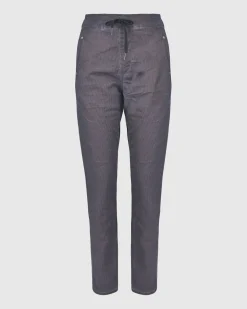 Women Alembika Pants & Skirts<Pinstripe Iconic Stretch Jeans, Navy Wash