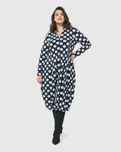 Women Alembika Plus<Piper Cocoon Dress, Circles