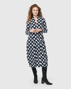Women Alembika Plus<Piper Cocoon Dress, Circles
