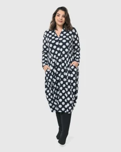 Women Alembika Plus<Piper Cocoon Dress, Circles