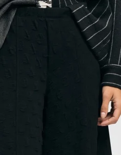 Women Alembika Plus<Pucker Dot Punto Pants, Black