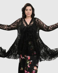 Women Alembika Plus<Racey Lacey Tunic Top, Lace