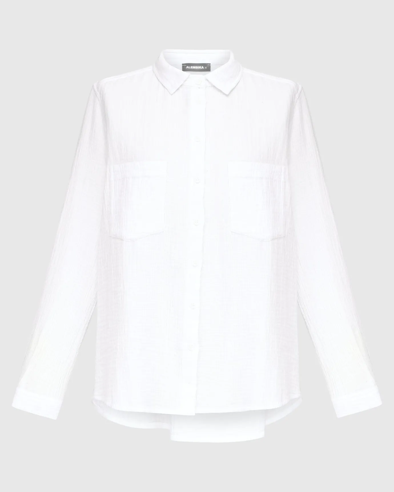 Women Alembika Tops & Tunics<Recreation Button Down Top, White