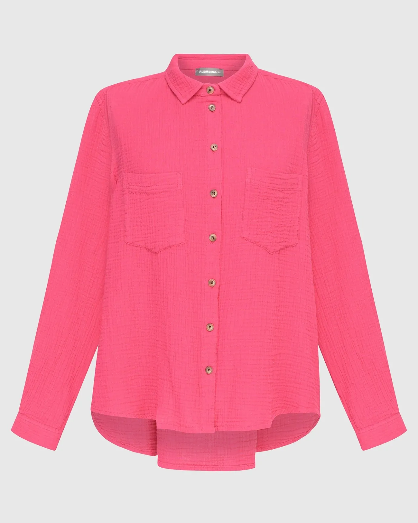 Women Alembika Tops & Tunics<Recreation Button Down Top, Fuchsia