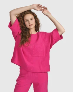 Women Alembika Plus<Recreation Pants, Fuchsia