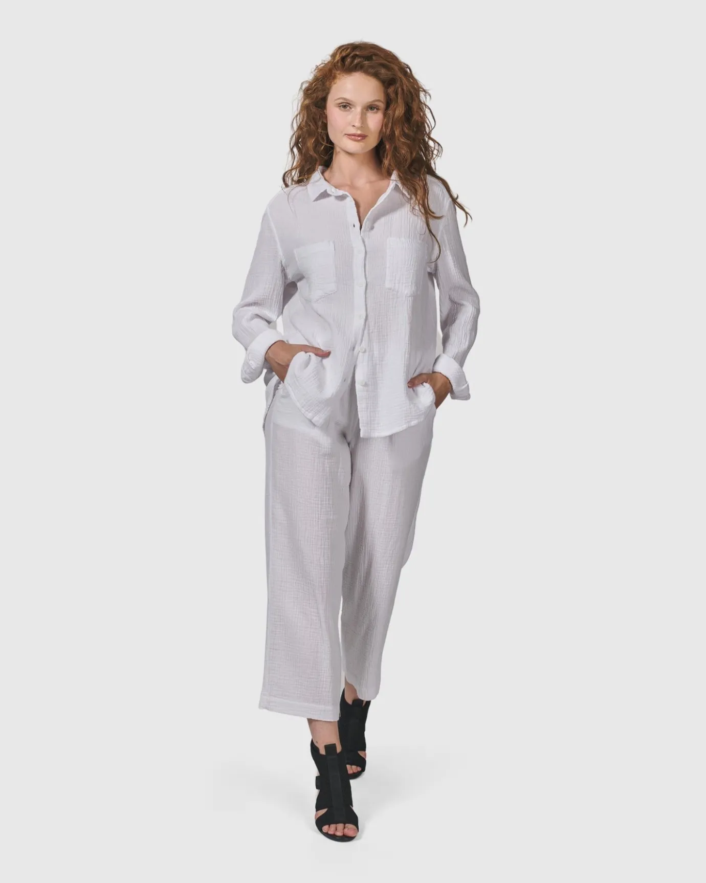 Women Alembika Pants & Skirts<Recreation Pants, White