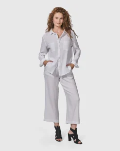 Women Alembika Pants & Skirts<Recreation Pants, White