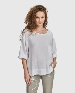 Women Alembika Tops & Tunics<Recreation Tee, White