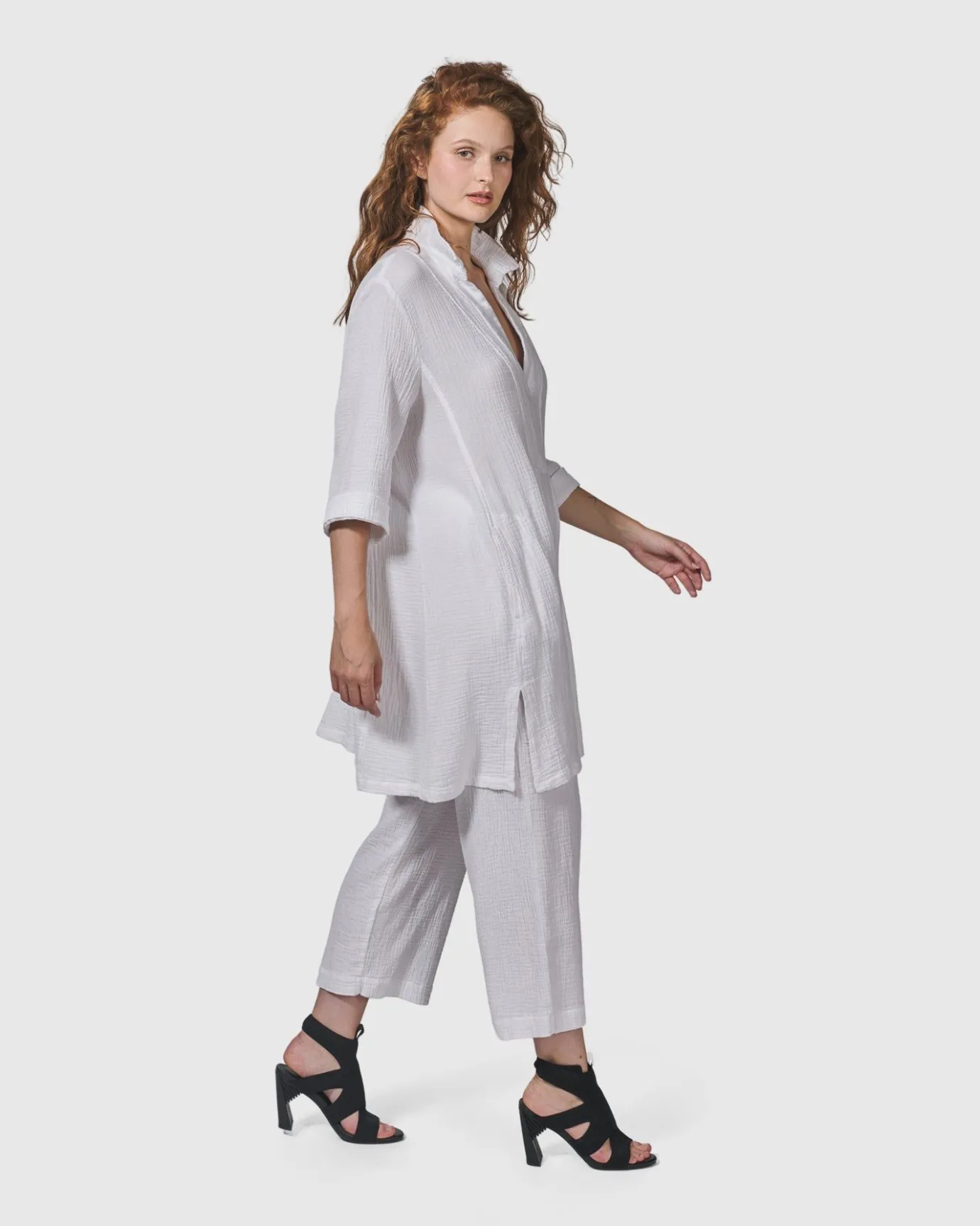 Women Alembika Plus<Recreation Tunic Top, White