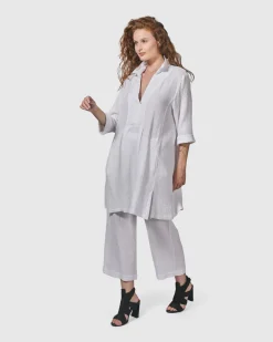 Women Alembika Plus<Recreation Tunic Top, White