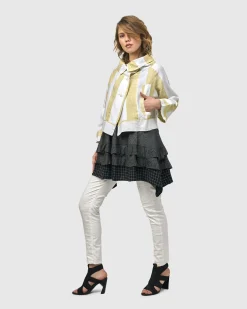 Women Alembika Plus<Riposo A-Line Jacket, Citron