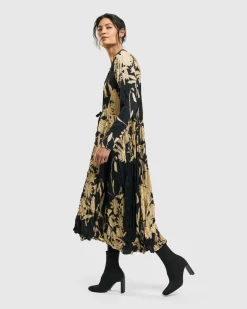 Women Alembika Dresses<Rosemary Crinkle Tie Dress, Floral